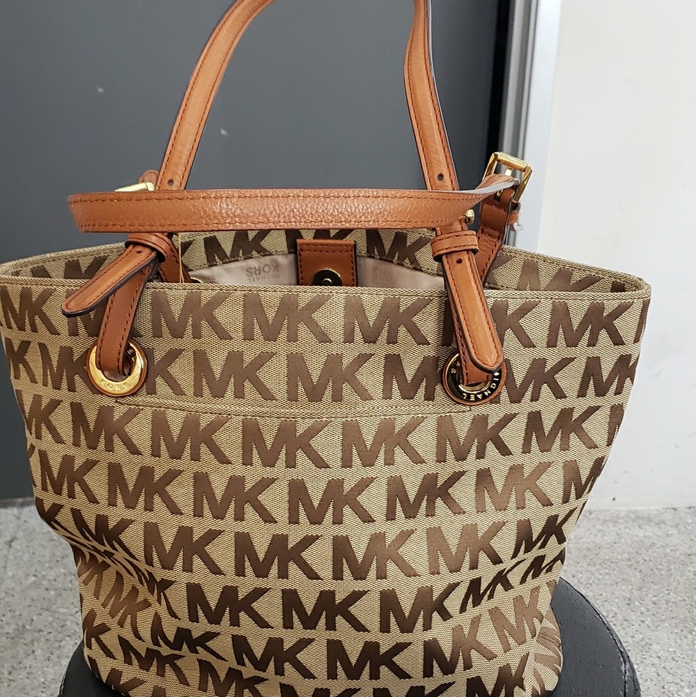 Michael Kors two toned brown  purse